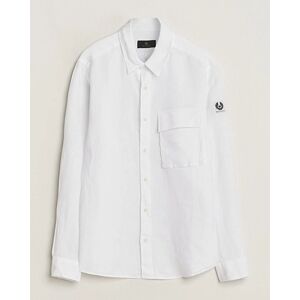 Belstaff Scale Linen Pocket Shirt White men M Hvid