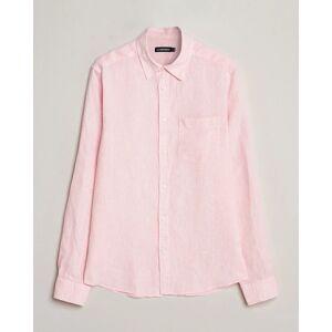 J.Lindeberg Slim Fit Linen Melange Shirt Powder Pink men S Pink