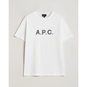 A.P.C. Paisley Logo Crew Neck T-Shirt White men XL Hvid