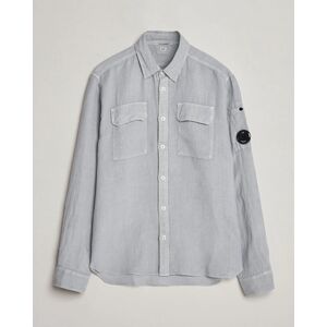 C.P. Company Long Sleeve Linen Shirt Grey men L Grå