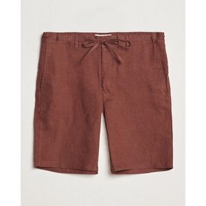 GANT Relaxed Linen Drawstring Shorts Cognac Brown men M Brun