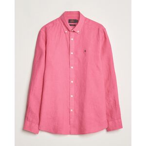 Morris Douglas Linen Button Down Shirt Cerise men S Pink