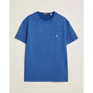 Polo Ralph Lauren Cotton Linen Crew Neck T-Shirt Beach Royal men L Blå