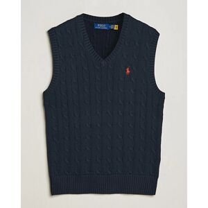 Polo Ralph Lauren Cotton Cable Vest Hunter Navy men L Blå