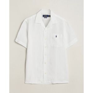 Polo Ralph Lauren Linen Pocket Short Sleeve Shirt White men M Hvid