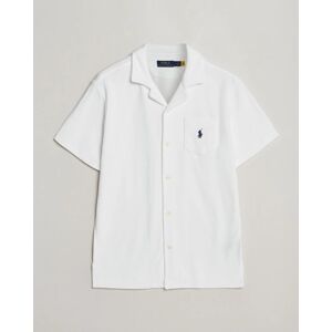 Polo Ralph Lauren Cotton Terry Short Sleeve Shirt White men L Hvid