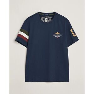 Aeronautica Militare Tricolori Crew Neck T-Shirt Navy men XL Blå