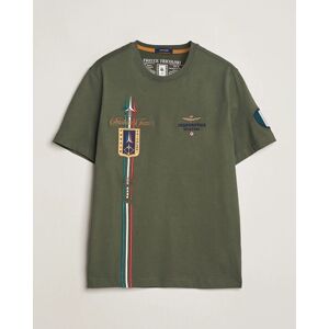 Aeronautica Militare Tricolori Crew Neck T-Shirt Verde Green men XL Grøn