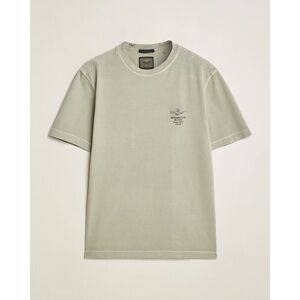 Aeronautica Militare Washed Crew Neck T-Shirt Sage Green men XL Grøn