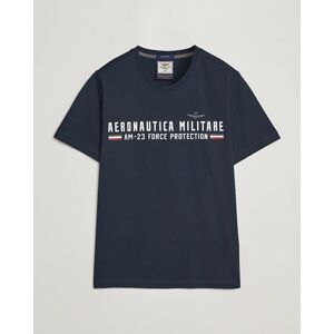 Aeronautica Militare Logo Crew Neck T-Shirt Navy men L Blå