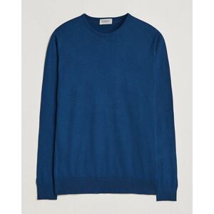 John Smedley Hatfield Sea Island Crew Neck Indigo men M Blå