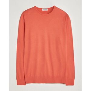 John Smedley Hatfield Sea Island Crew Neck Sundown Orange men L Orange