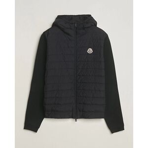 Moncler Hooded Hybrid Zip Cardigan Black men XXL Sort