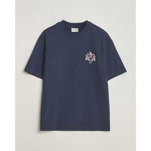 Drôle de Monsieur Blason Embroidered T-Shirt Midnight Blue men M Blå