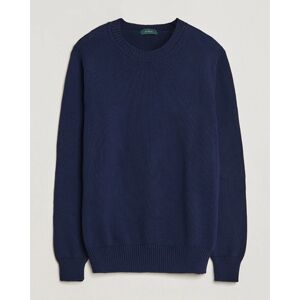 Zanone Soft Cotton Crewneck Sweater Navy men 46 Blå
