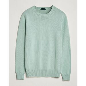 Zanone Soft Cotton Crewneck Sweater Mint men 48 Grøn