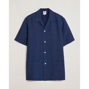 Kamakura Shirts Vintage Ivy Heavy Linen Beach Shirt Navy men M Blå