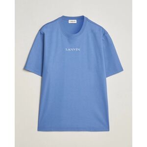 Lanvin Embroidered Logo T-Shirt Cornflower men S Blå