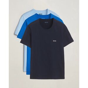 Boss BLACK 3-Pack Crew Neck T-Shirt Blue men M Blå