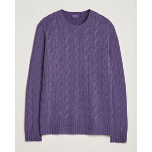 Ralph Lauren Purple Label Cashmere Cable Sweater Purple Melange men L Lilla