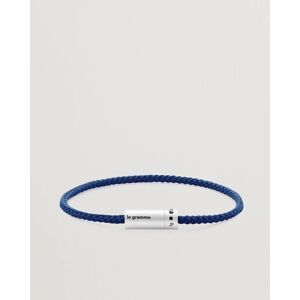 LE GRAMME Nato Cable Bracelet Blue/Sterling Silver 7g men S/17CM Blå