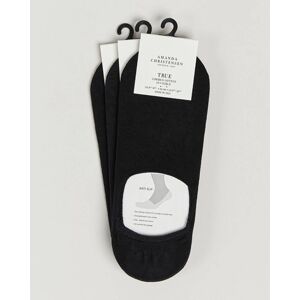 Amanda Christensen 3-Pack True Cotton Invisible Socks Black men 43-44 Sort