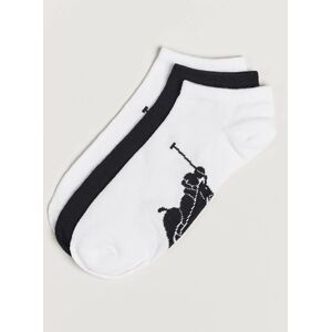 Polo Ralph Lauren 3-Pack Sneaker Sock White/Black men One size Hvid