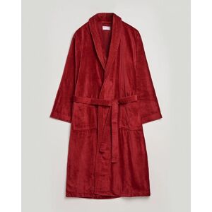 Derek Rose Cotton Velour Gown Wine Red men M Rød