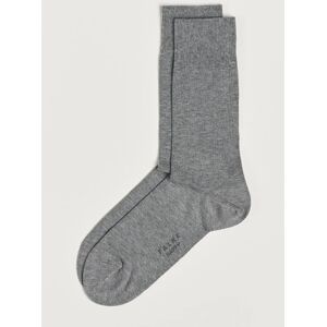 Falke Happy 2-Pack Cotton Socks Light Grey men 43-46 Grå