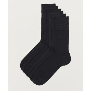 CDLP 6-Pack Cotton Socks Black men 45-47 Sort