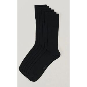 CDLP 6-Pack Cotton Rib Socks Black men 45-47 Sort