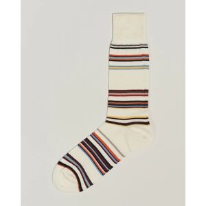 Paul Smith Flavio Signature Stripe Socks White men One size Hvid