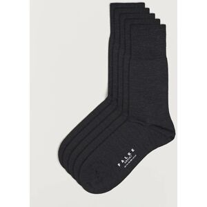 Falke 5-Pack Airport Socks Anthracite Melange men One size Grå