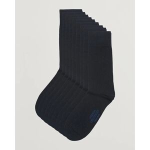 Amanda Christensen 9-Pack True Cotton Socks Dark Navy men One size Blå