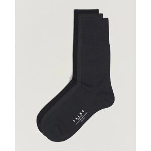 Falke 3-Pack Airport Socks Dark Navy/Black/Anthracite men One size Sort,Blå,Grå