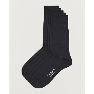 Falke 5-Pack Airport Socks Anthracite Melange men One size Grå