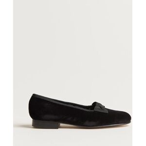 Bowhill & Elliott Opera Velvet Bow Pumps Black men UK6,5 - EU40,5 Sort