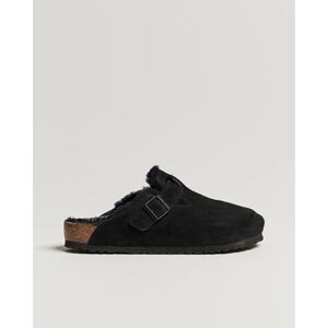 BIRKENSTOCK Boston Shearling Black Suede men 42 Sort