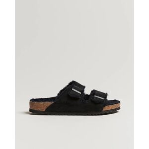 BIRKENSTOCK Arizona Shearling Classic Footbed Black Suede men 40 Sort