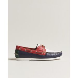 Polo Ralph Lauren Merton Leather Boat Shoe Red/White/Blue men EU46 Flerfarvet