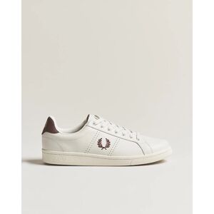Fred Perry B721 Leather Sneaker Porcelain/Brick Red men 44 Hvid