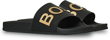 Boss Bay Slides Black/Gold men 40 Sort