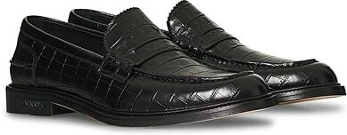 VINNY's Townee Loafer Black Croc men 44 Sort