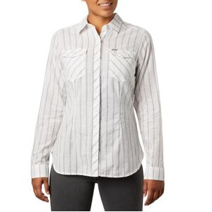 Columbia Sportswear Columbia Camp Henry II L/S Shirt Womens, White Stripe XS