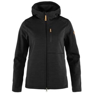 Fjällräven Keb Fleece Hoodie Womens, Black Str. 46 Fjällräven Keb Fleece Hoodie Womens, Black Str. 46