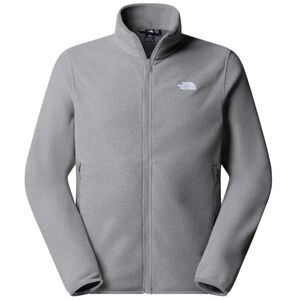 The North Face Mens Glacier Fleece Jacket, Mid Grey Heather M The North Face Mens Glacier Fleece Jacket, Mid Grey Heather M
