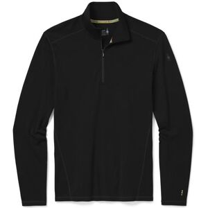 Smartwool Mens Thermal Merino Base Layer 1/4 Zip, Black S Smartwool Mens Thermal Merino Base Layer 1/4 Zip, Black S