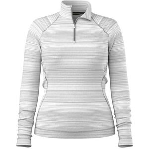 Smartwool Womens Thermal Merino Base Layer 1/4 Zip, Light Gray L Smartwool Womens Thermal Merino Base Layer 1/4 Zip, Light Gray L