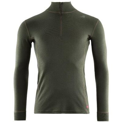 Aclima WarmWool Mockneck Mens, Olive Night XL Aclima WarmWool Mockneck Mens, Olive Night XL
