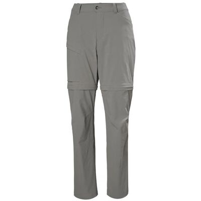 Helly Hansen Womens Elv Light Zip Off Pant, Concrete M Helly Hansen Womens Elv Light Zip Off Pant, Concrete M